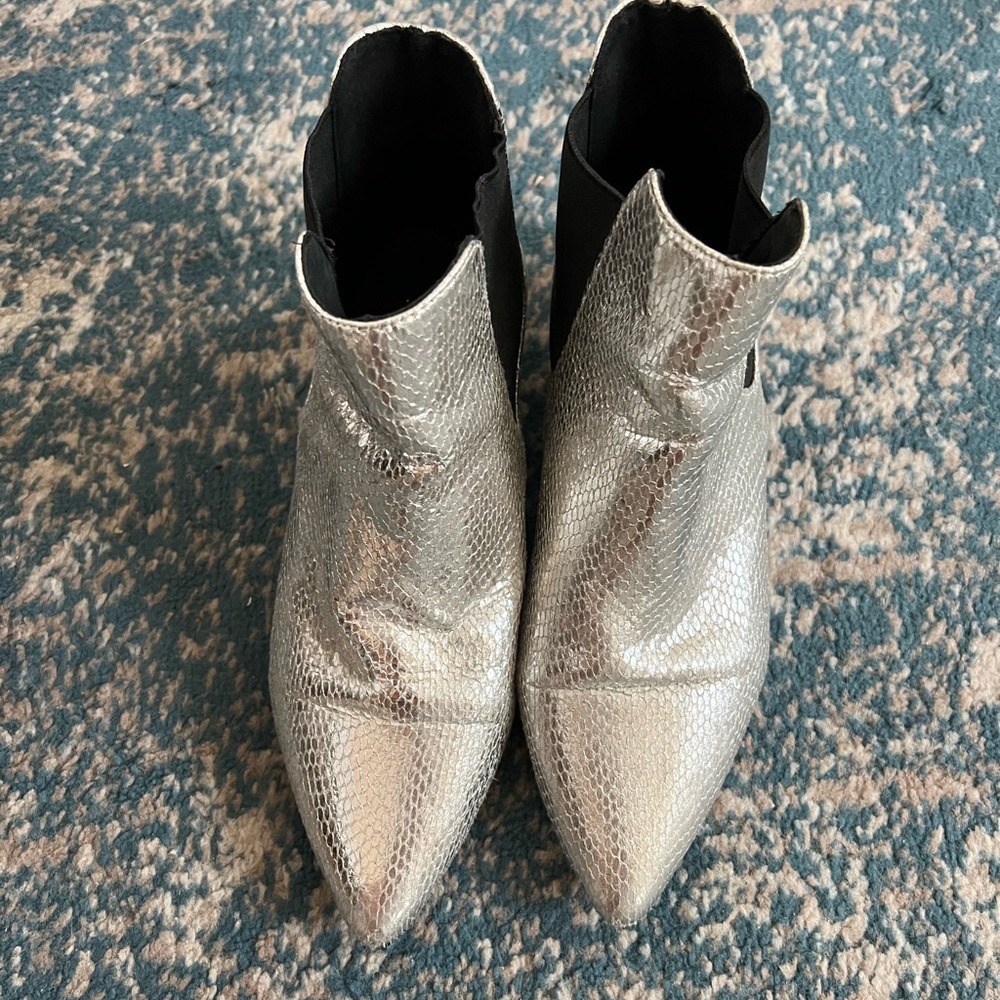 Top shop silver booties